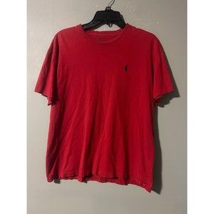 Polo Ralph Lauren Mens Small/P T Shirt Crew‎ Neck Short Sleeve Red